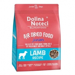 DOLINA NOTECI SUPERFOOD AIR DRIED FOOD Danie z jagnięciny Junior karma suszona dla psa 1 kg